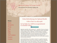 Tablet Screenshot of colonicsinorangecounty.com